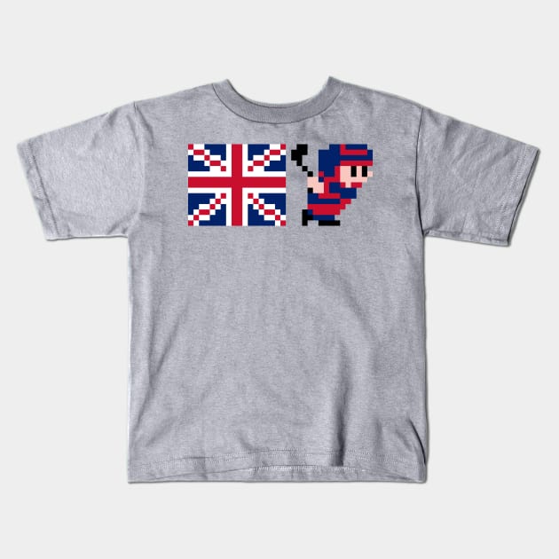 Ice Hockey - United Kingdom Kids T-Shirt by The Pixel League